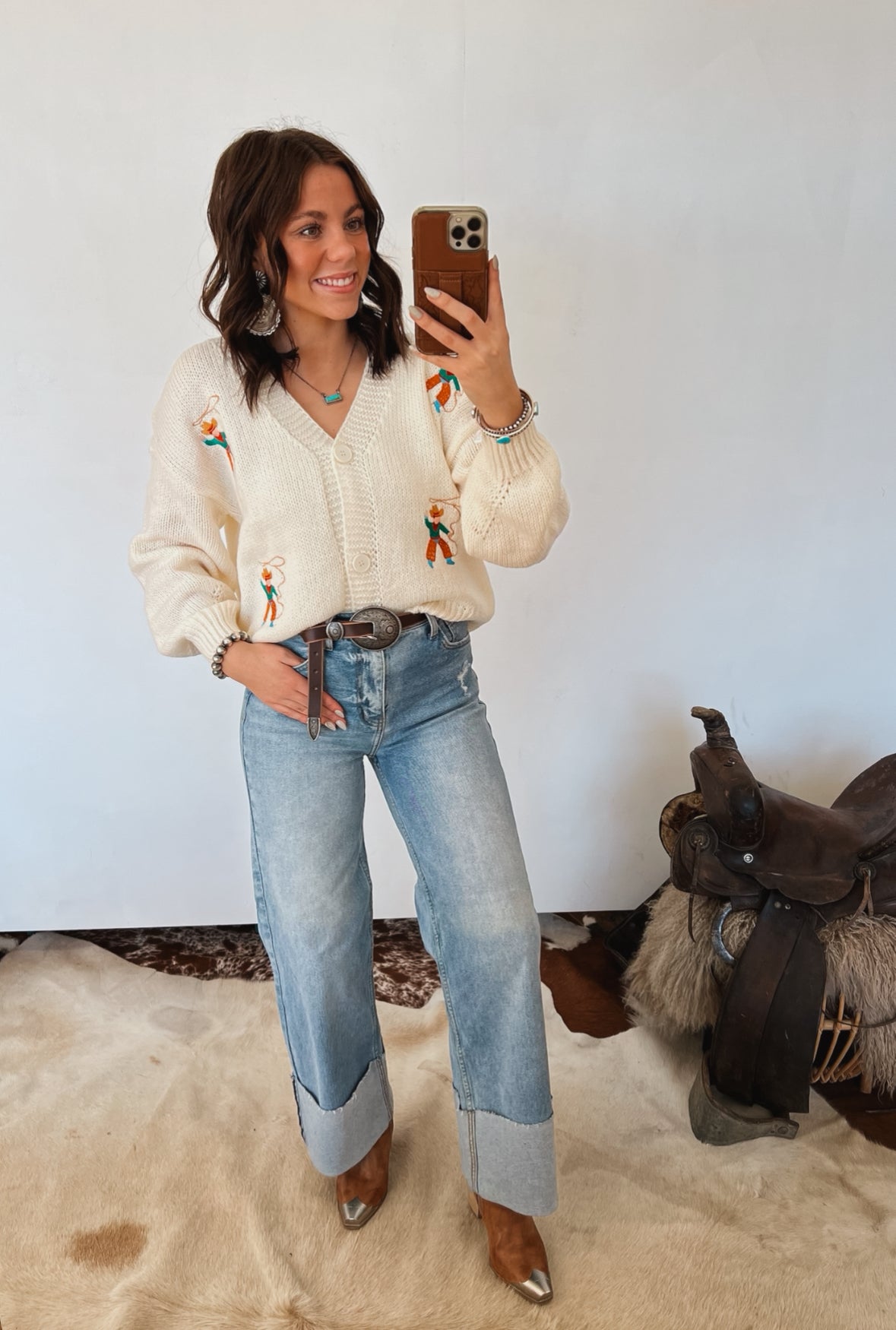 Get Western Cowboy Cardigan