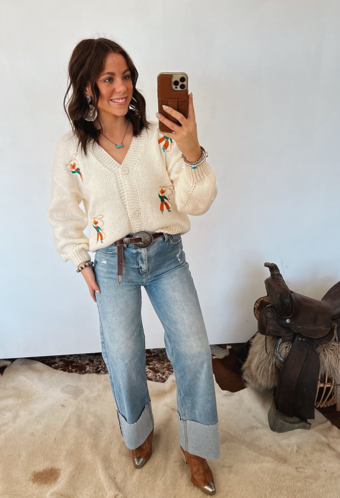 Get Western Cowboy Cardigan