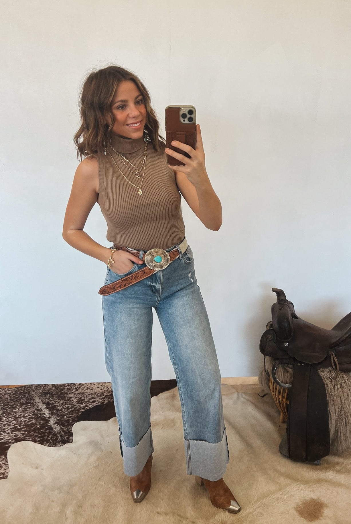 Knoxville Knit Turtleneck Tank Tops - Outwear