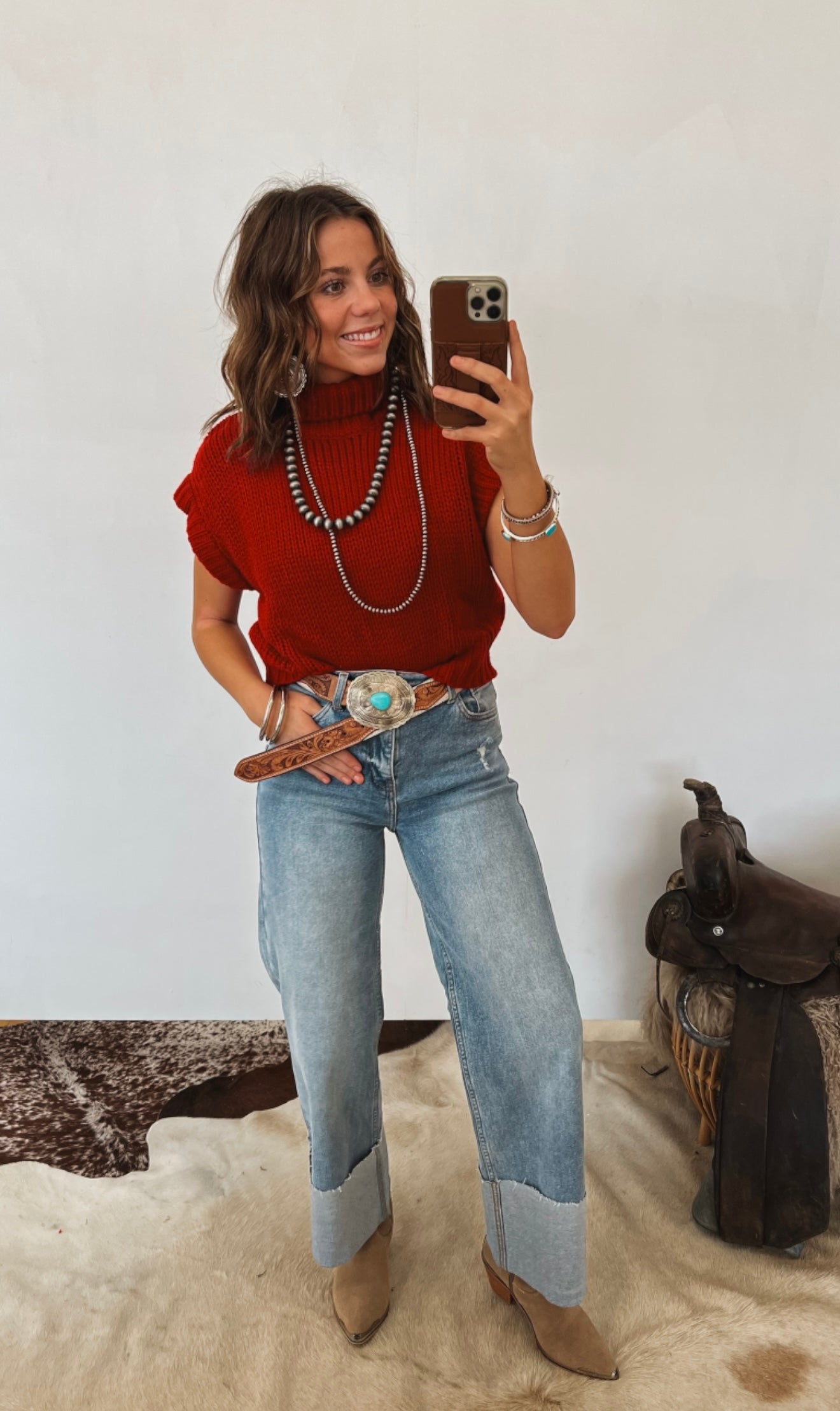 Merry & Bright Turtle Neck Sweater