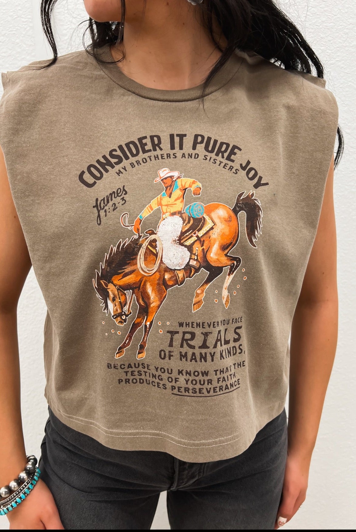 ’Pure Joy’James 1:2-3 Muscle Tank
