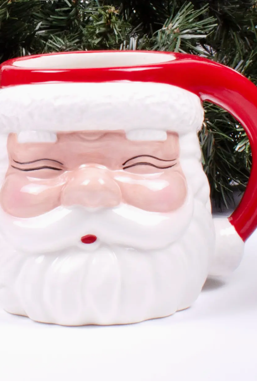 Christmas Cheer Santa Coffee Mug (Red)