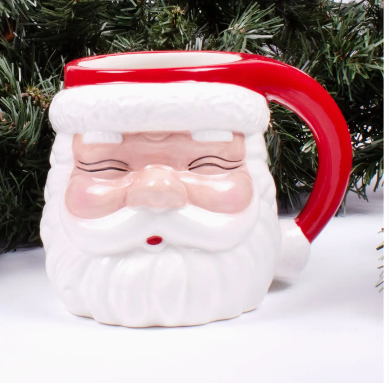 Christmas Cheer Santa Coffee Mug (Red)