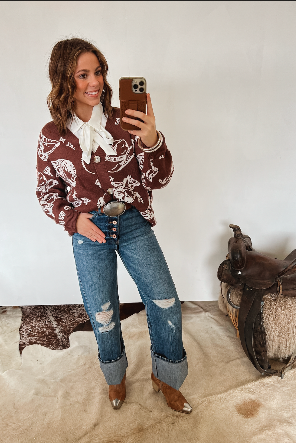 My Little Western Thing Cardigan Tops - Sweaters