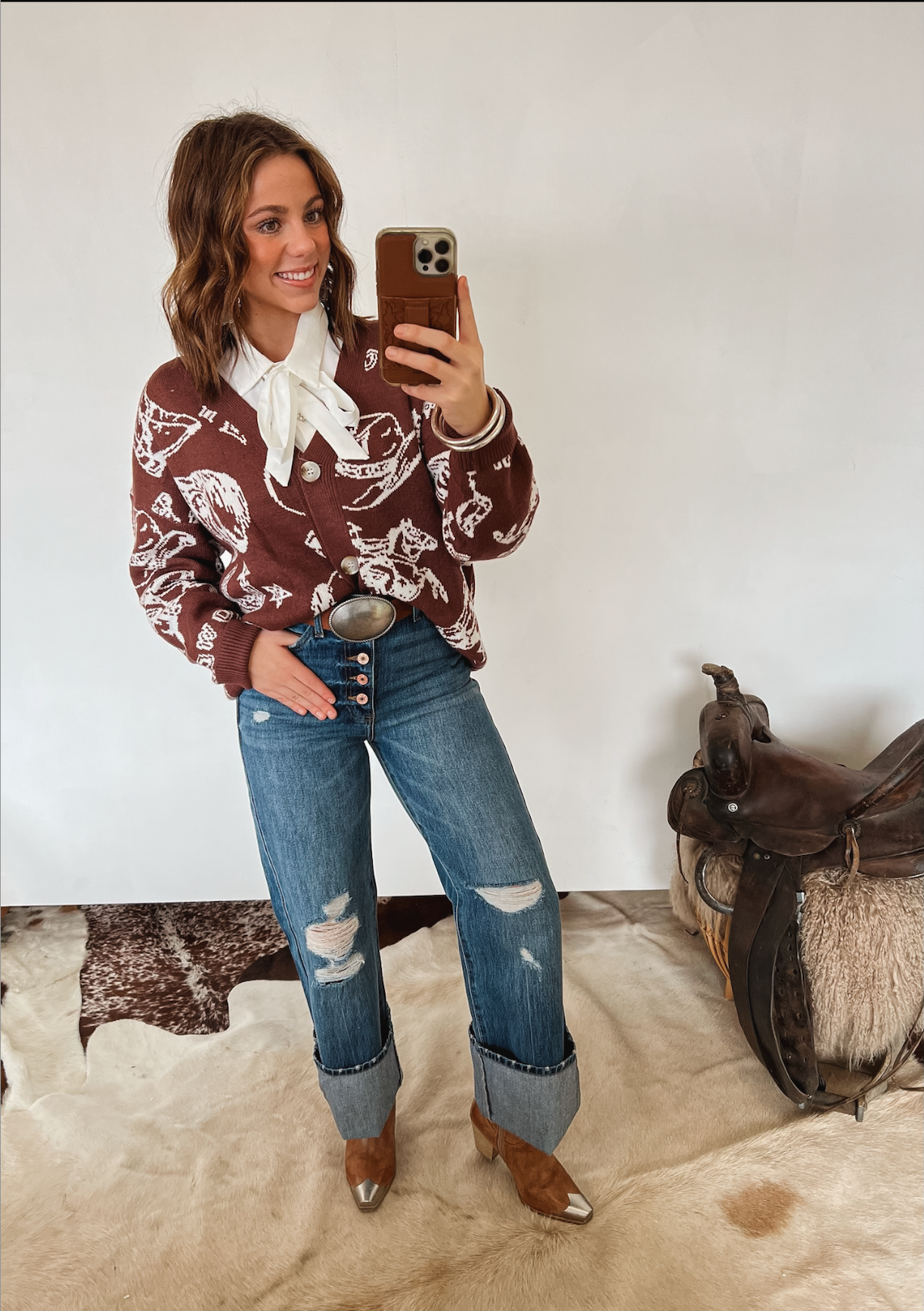 My Little Western Thing Cardigan Tops - Sweaters