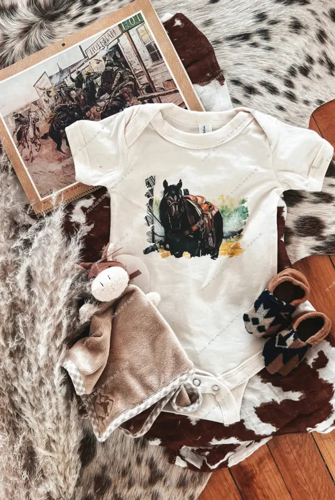 Casanova Black Beauty Design (Youth Onesie/Tee)(cream)