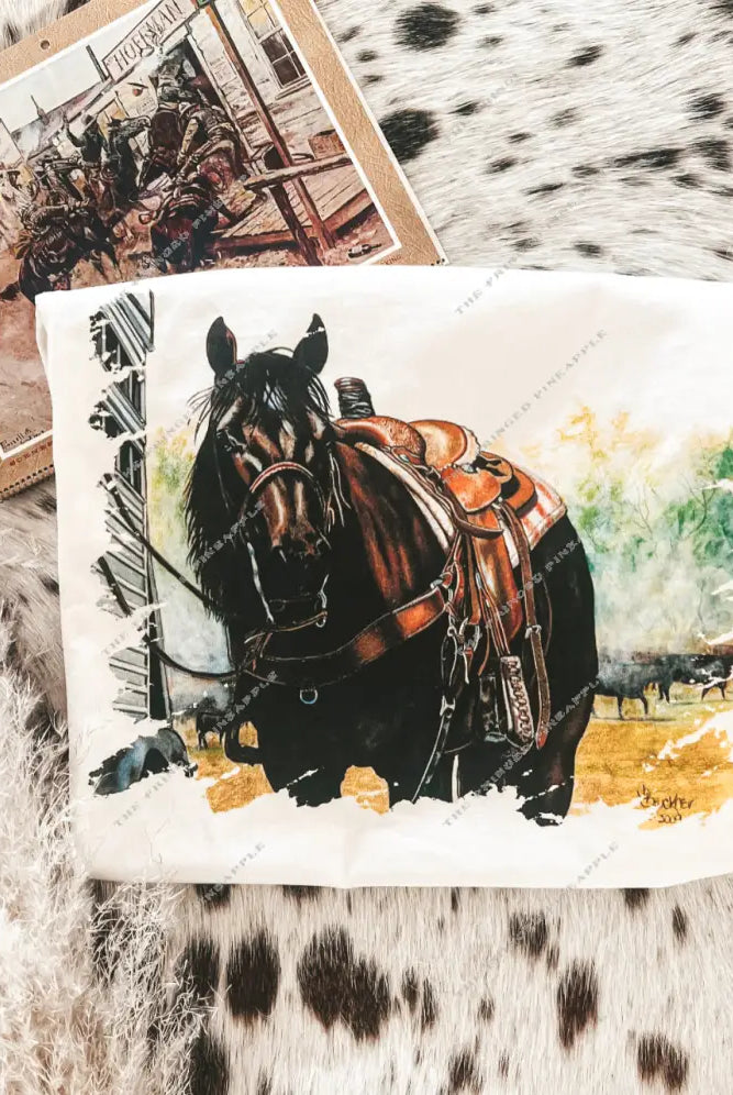 Casanova Black Beauty Tee or Sweatshirt (cream) (Adult)