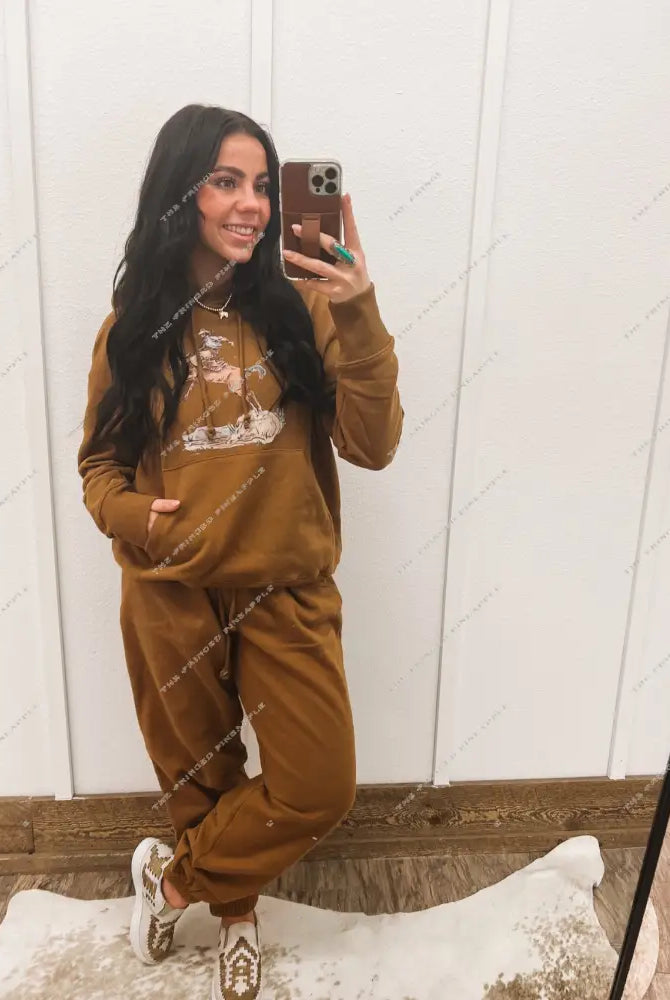 Cody Freedom Hoodie Set(Adult)(cognac)