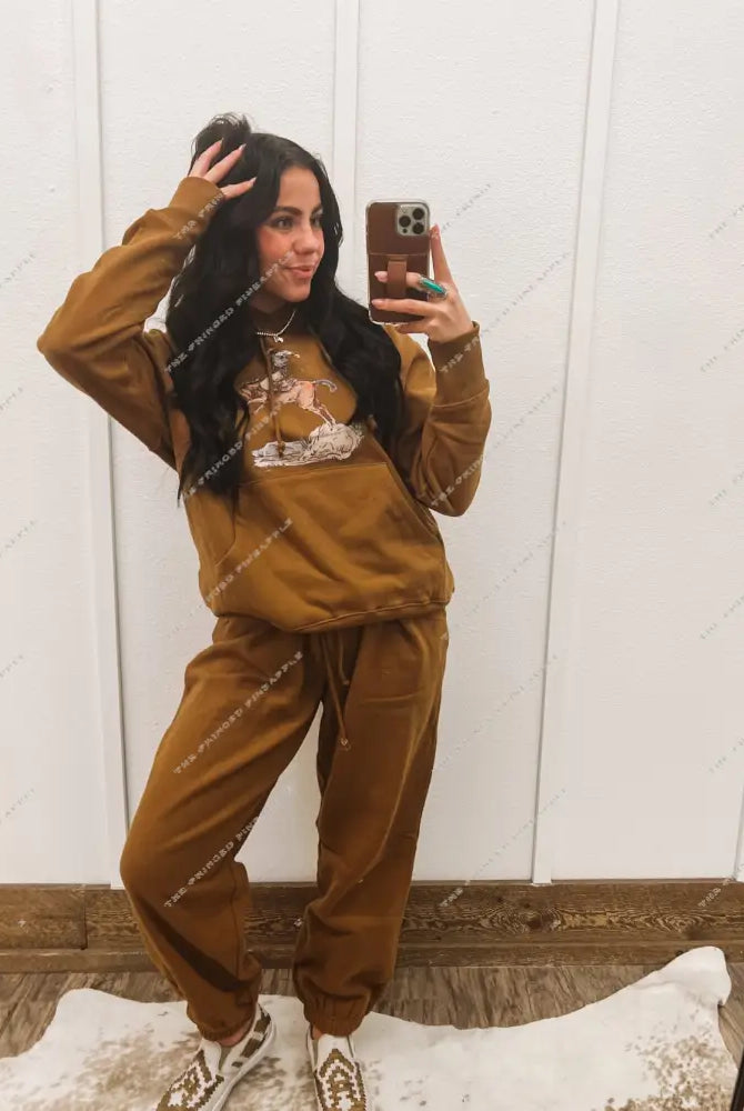 Cody Freedom Hoodie Set(Adult)(cognac)