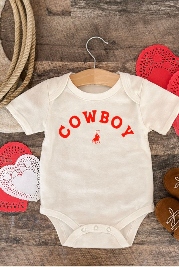 Cowboy Valentines (Onesie/Youth Tee)(cream)