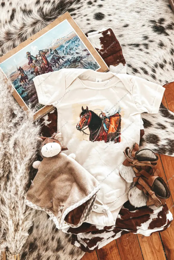 Head Strong Ranchin Design (Youth Onesie/Tee)(cream)