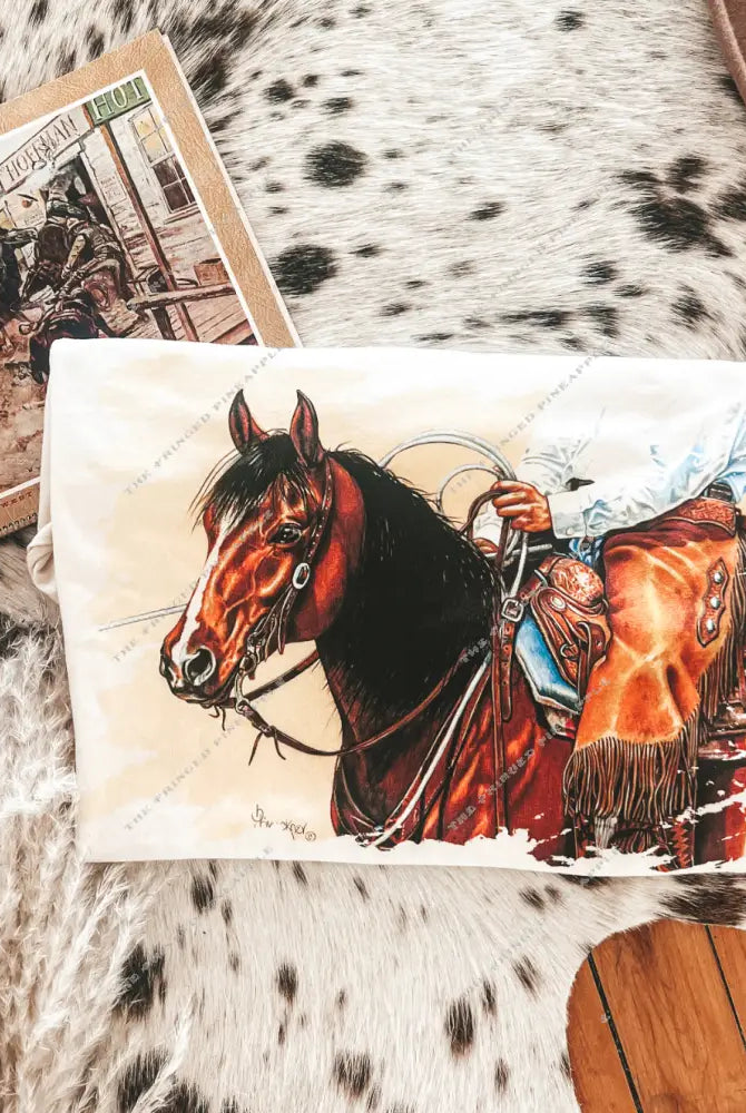 Head Strong Ranchin Tee or Sweatshirt (cream) (Adult)