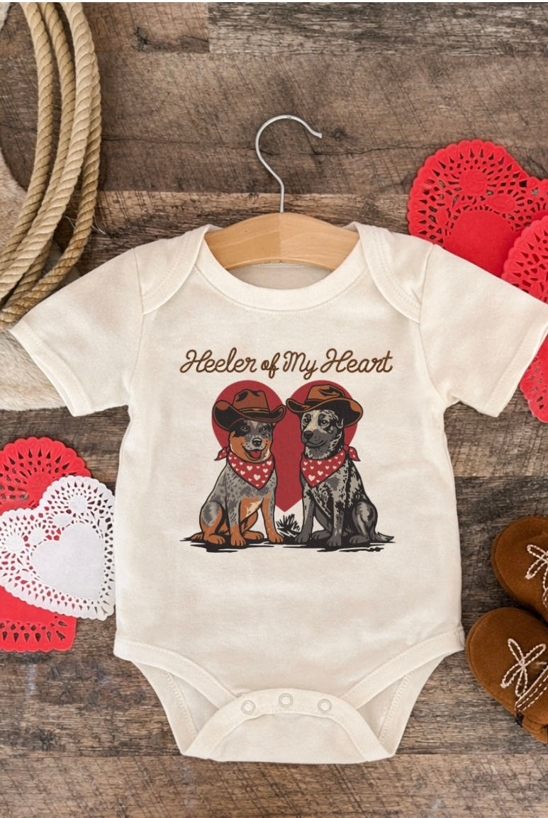 Heeler of My Heart Valentines (Onesie/Youth Tee)(cream)