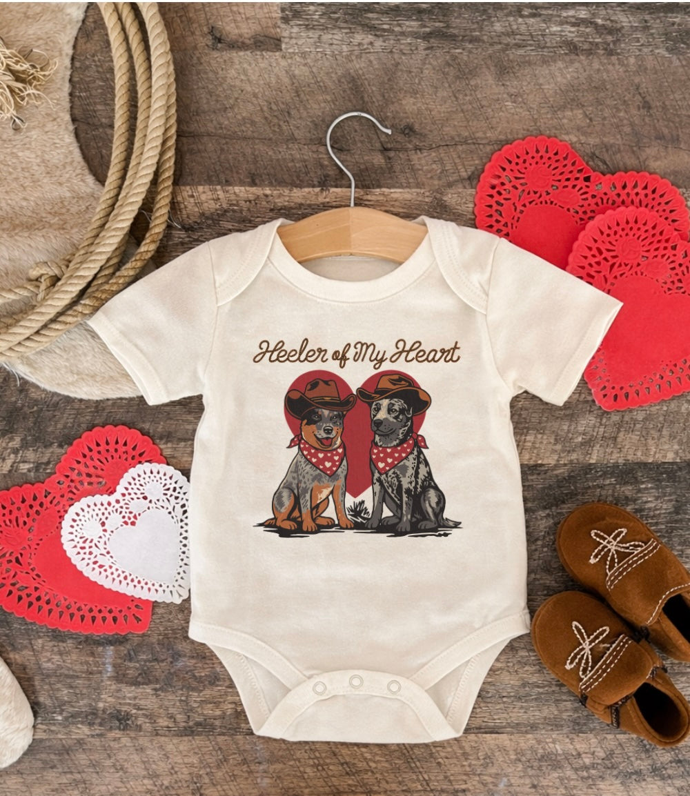 Heeler of My Heart Valentines (Onesie/Youth Tee)(cream)