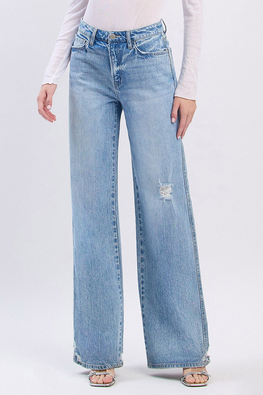 Wild West Super High Rise Baggy Wide Leg Jeans (6572)