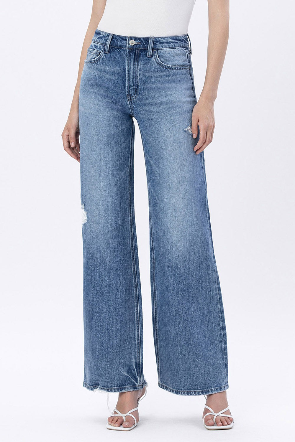 The Rodeo High Rise Baggy Wide Leg Jeans (T7038)