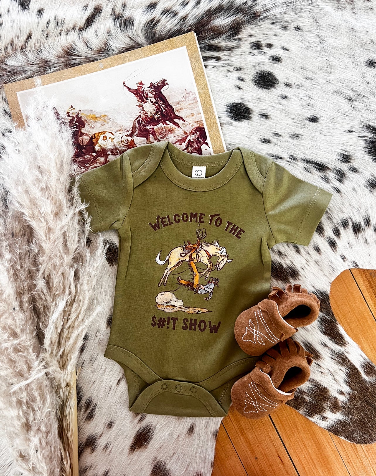 Welcome To The Show Onesie (little kid)(herb)