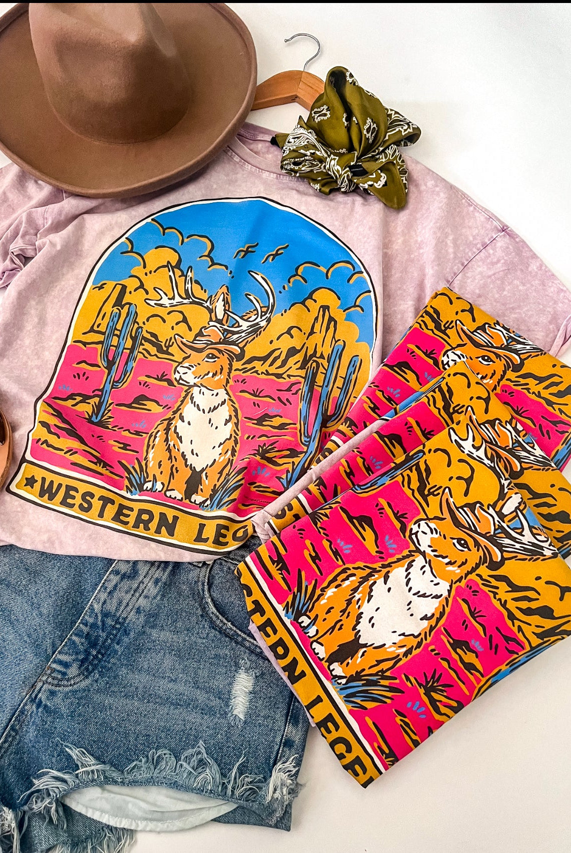 Western Legend TEE(Stone Purple)