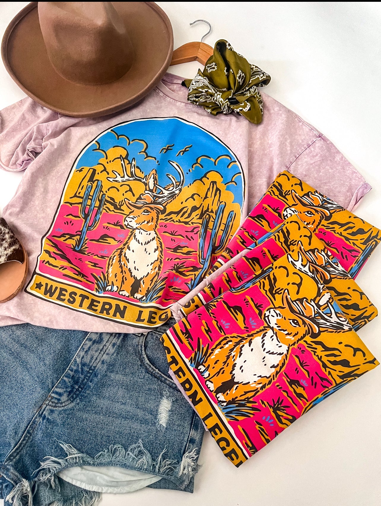 Western Legend TEE(Stone Purple)