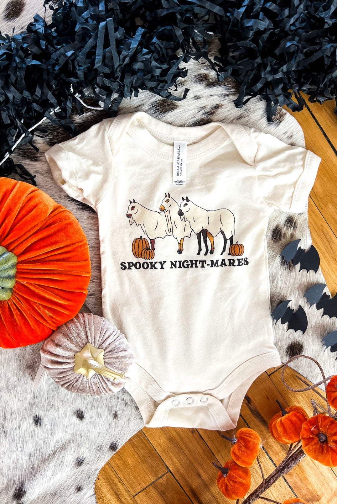 Halloween Spooky Night MARES Design (Youth Onesie/Tee)(cream)