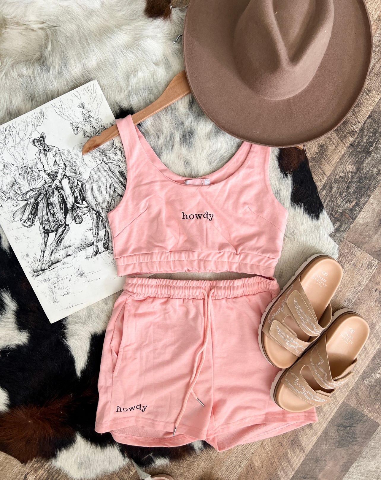 Howdy Western SET (pink)