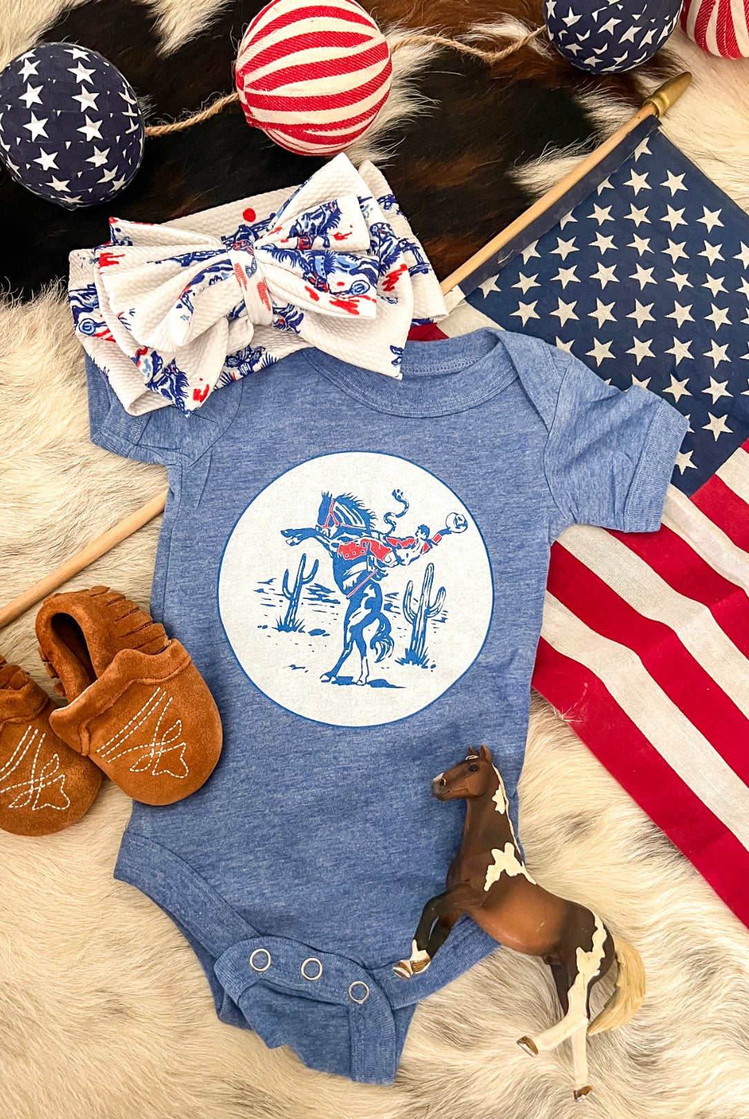 Western 4th Of July - Desert Bronc Rider (Infant/Toddler/Youth)