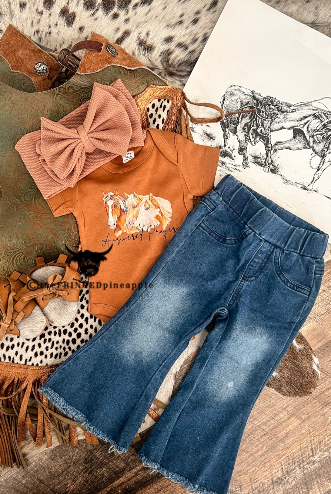 Little Cowgirl Flares Denim(Little Kid)