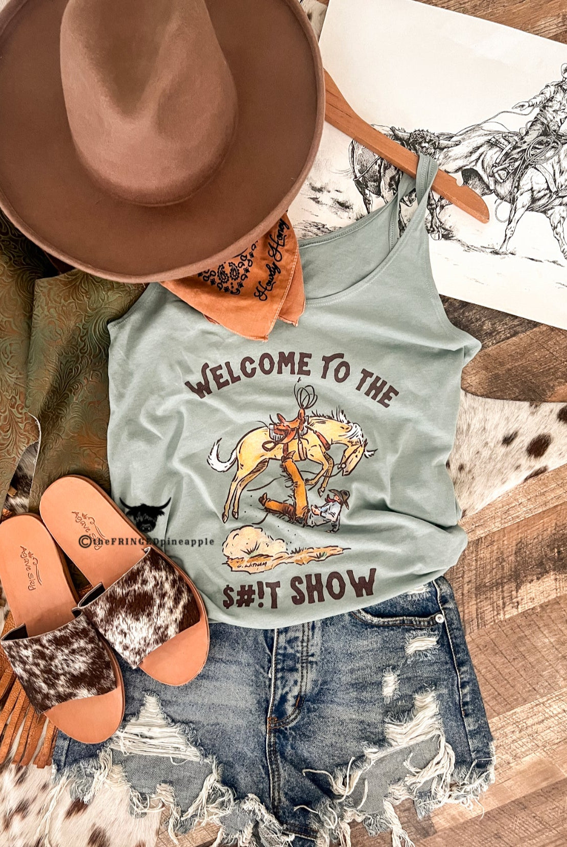 Welcome To The Show Tank (stonewashed)