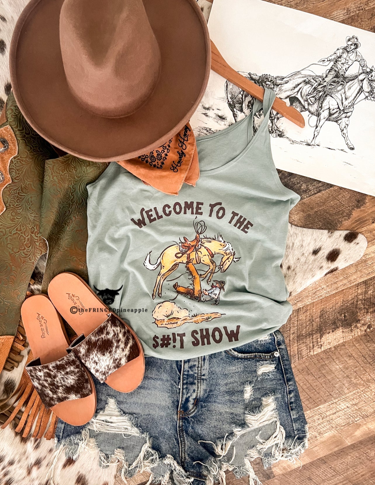 Welcome To The Show Tank (stonewashed)