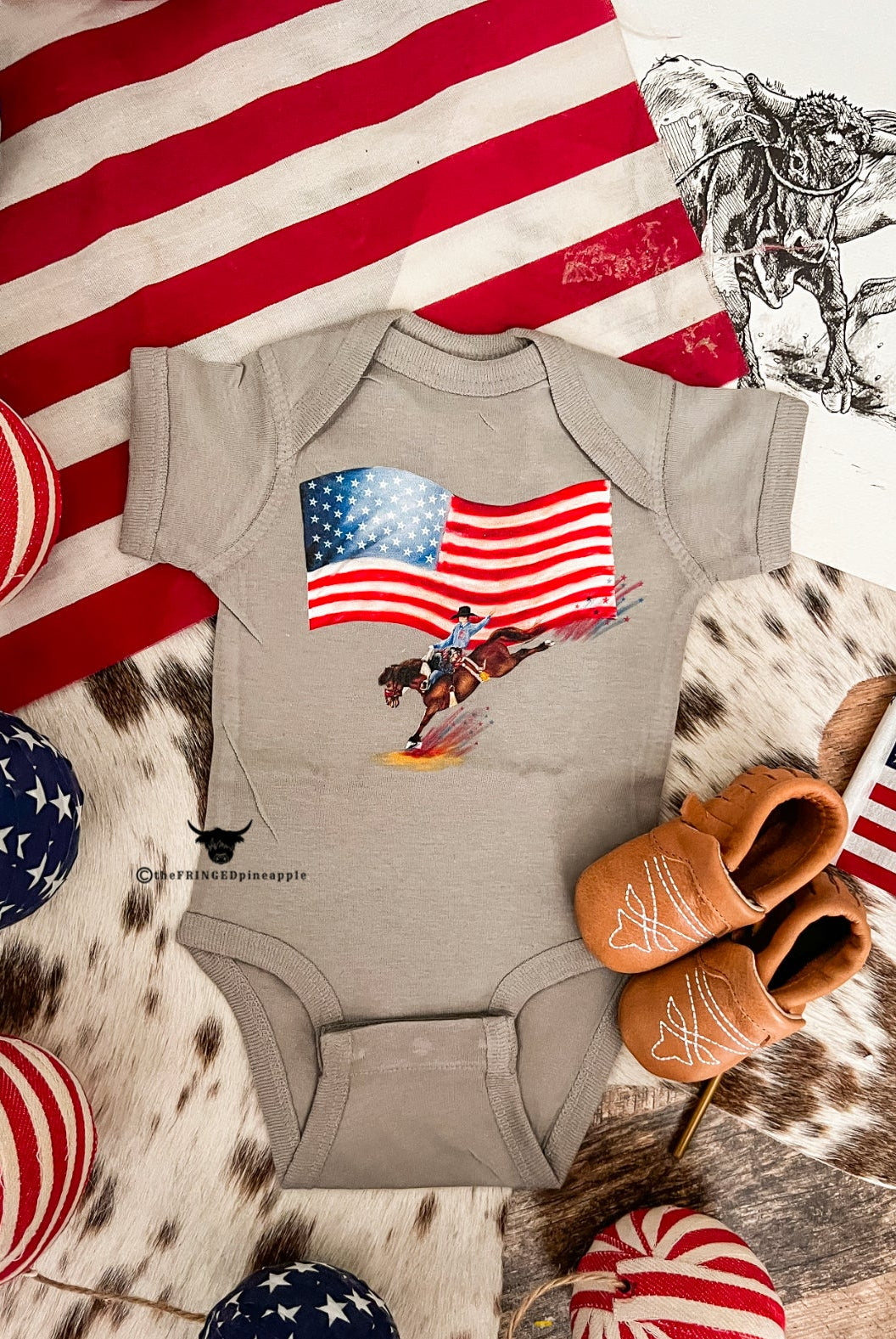 Western 4th Of July -Saddle Bronc (Infant/Toddler/Youth)