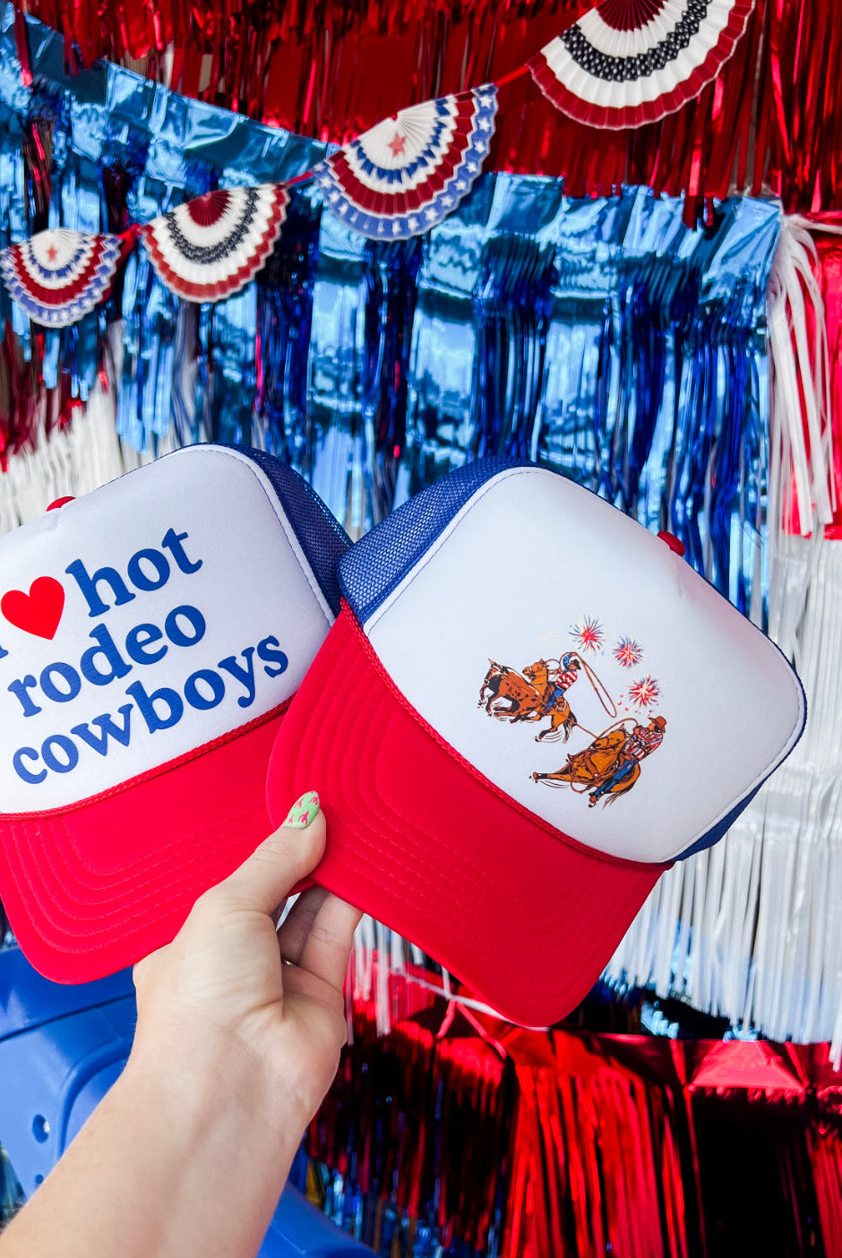 Western 4th Of July Trucker Cap(Adult)