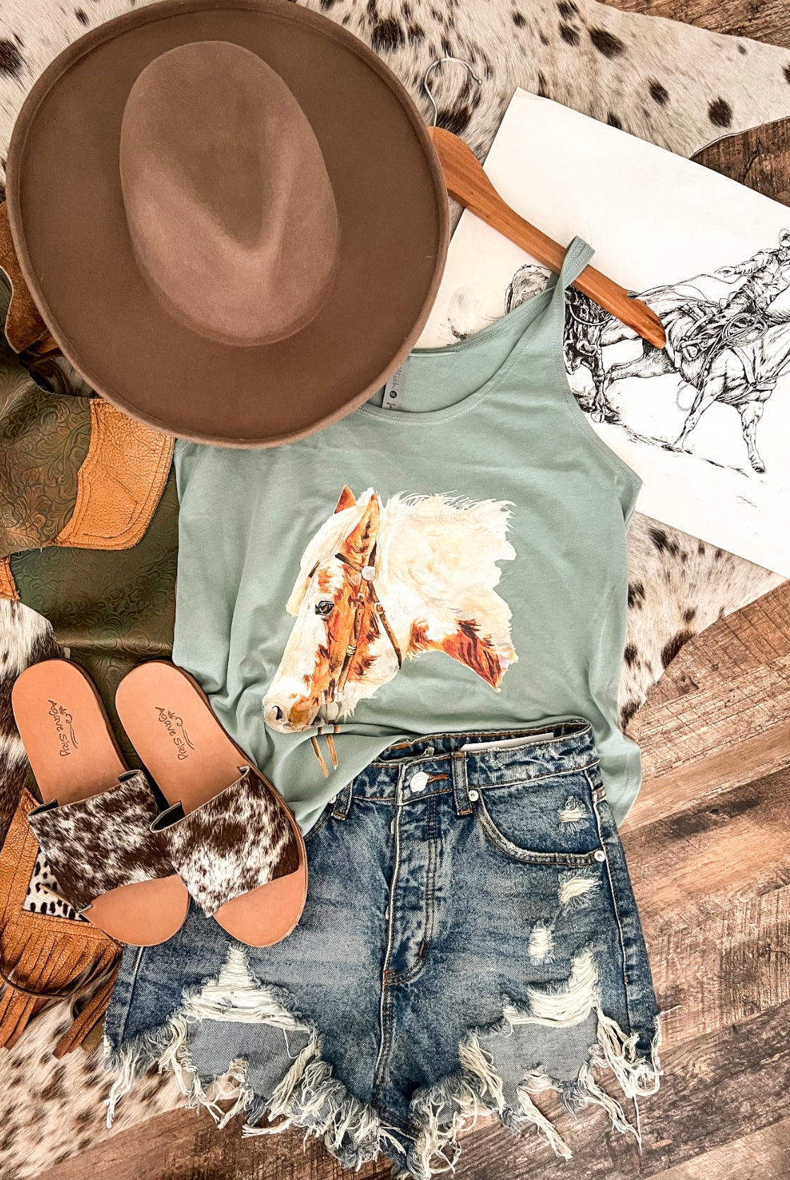 Paint Pony Tank (seafoam)