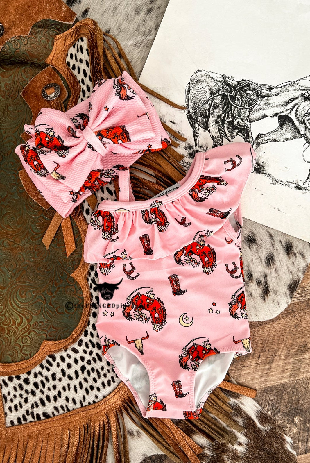 Buckin Pony Swimsuit (Minis)