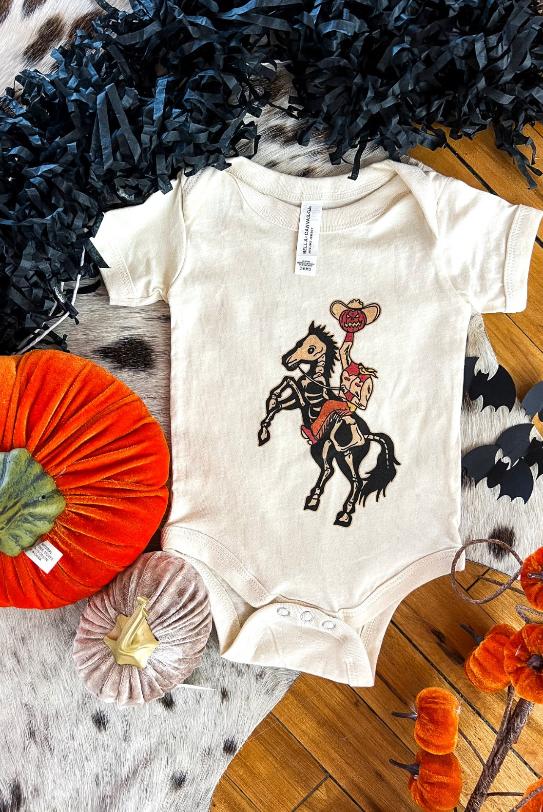 Halloween Horseman Design (Youth Onesie/Tee)(cream)