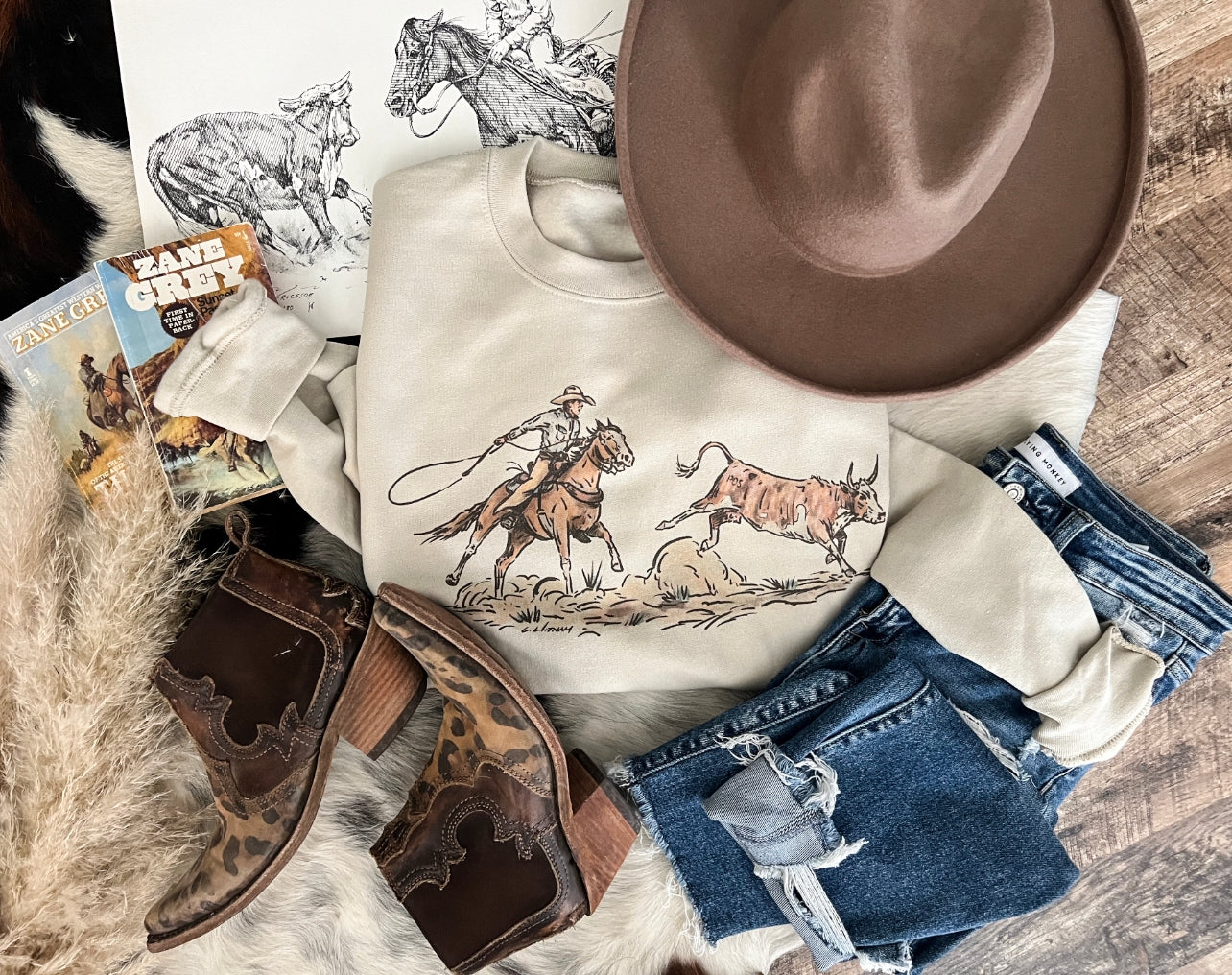 Cody Roper Sweatshirt (Adult)(Taupe)