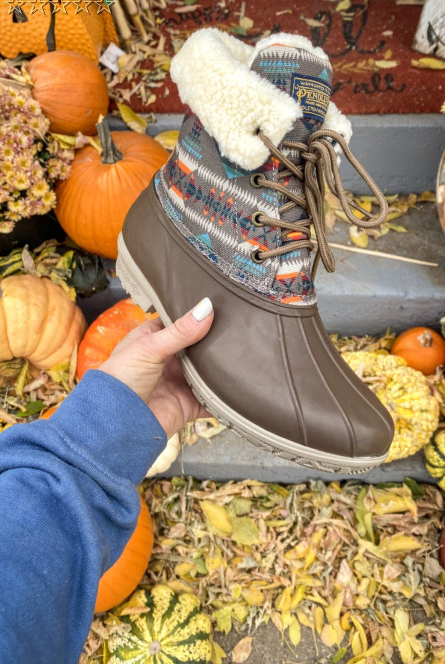 Lined Pendleton Boots - Basketmaker 10