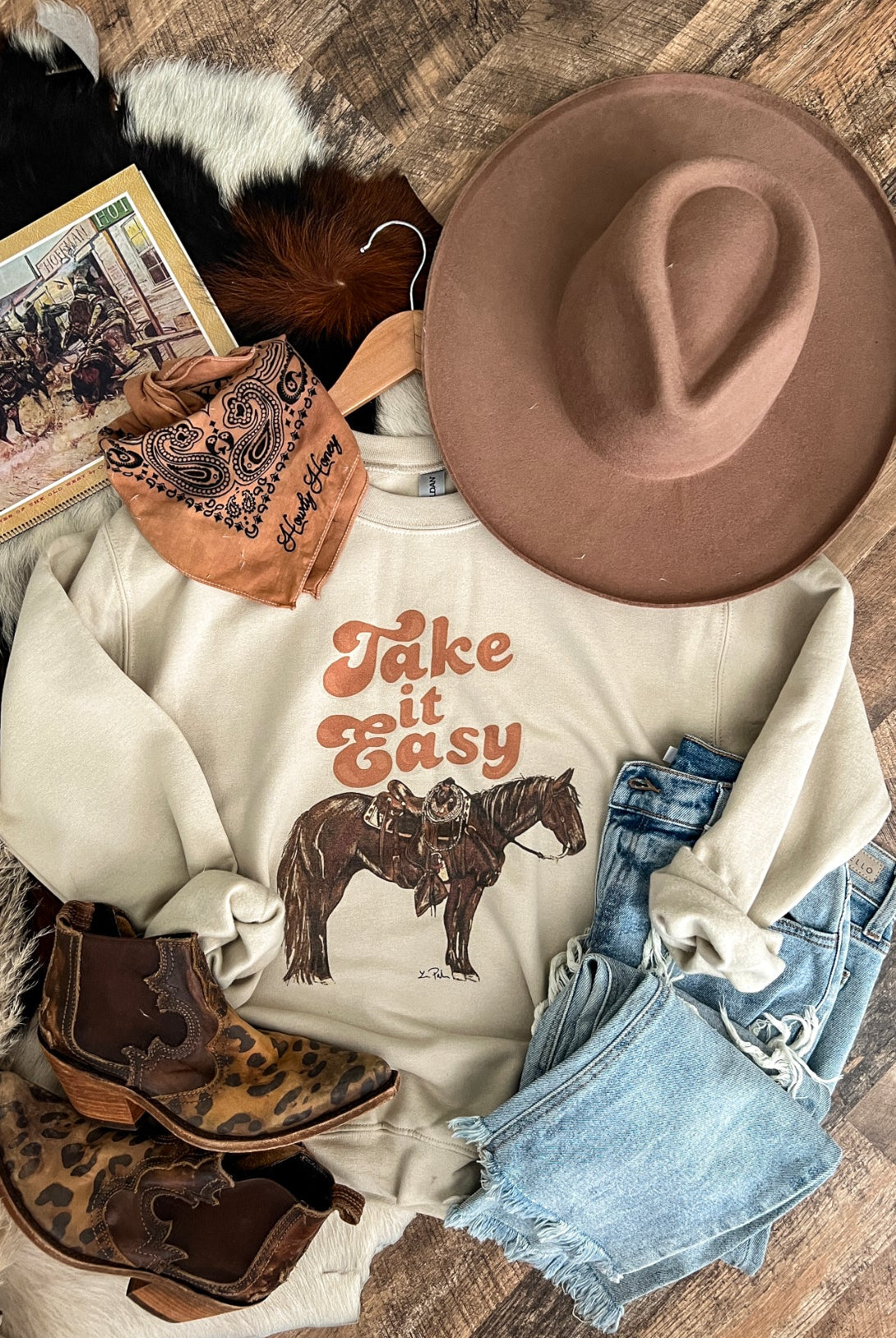 Take It Easy Sweatshirt (taupe)