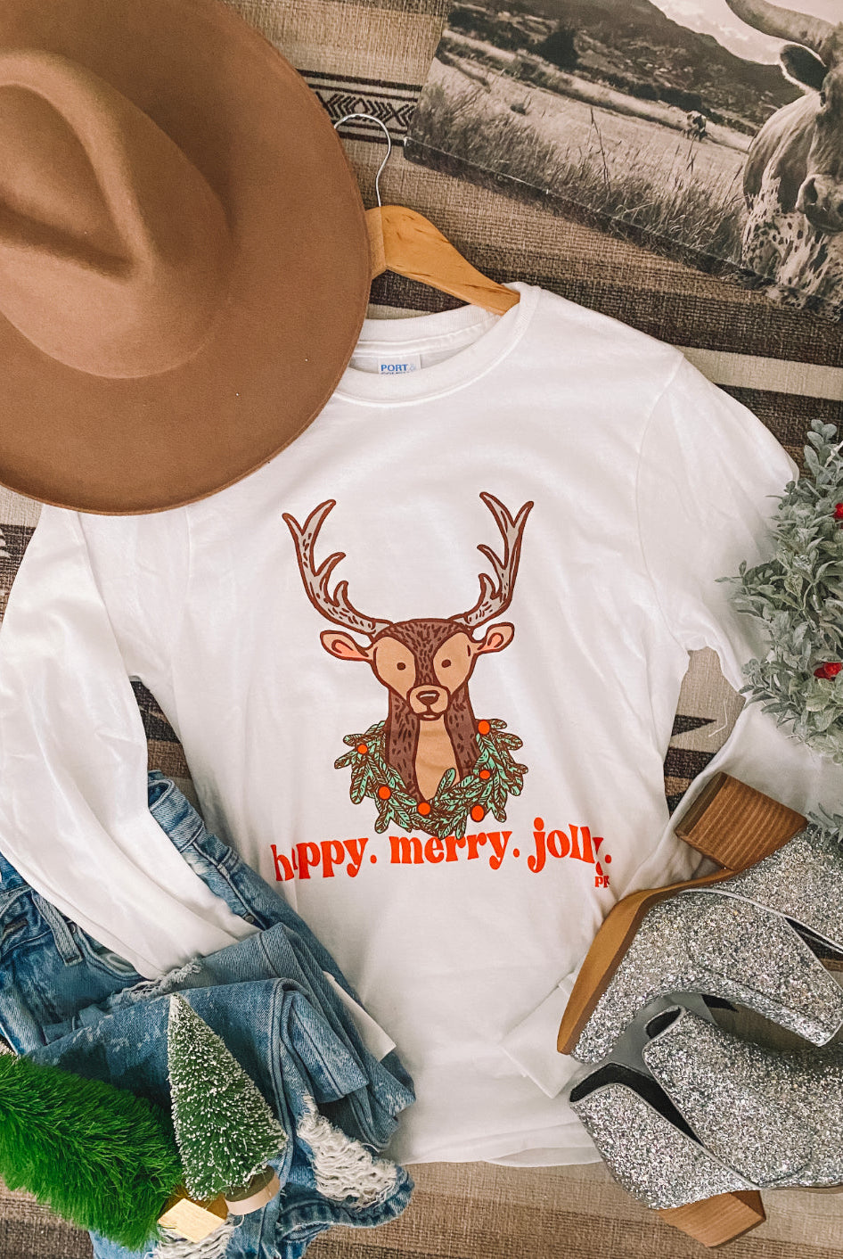 Reindeer Tee (long sleeve)