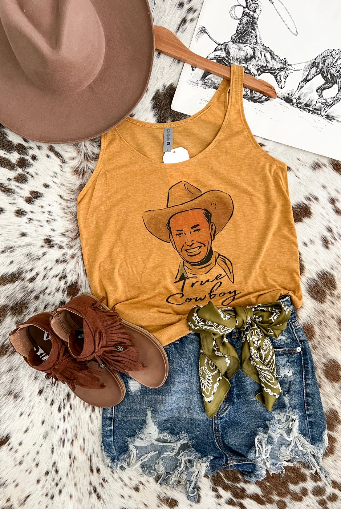 True Cowboy Tank(Mustard) S