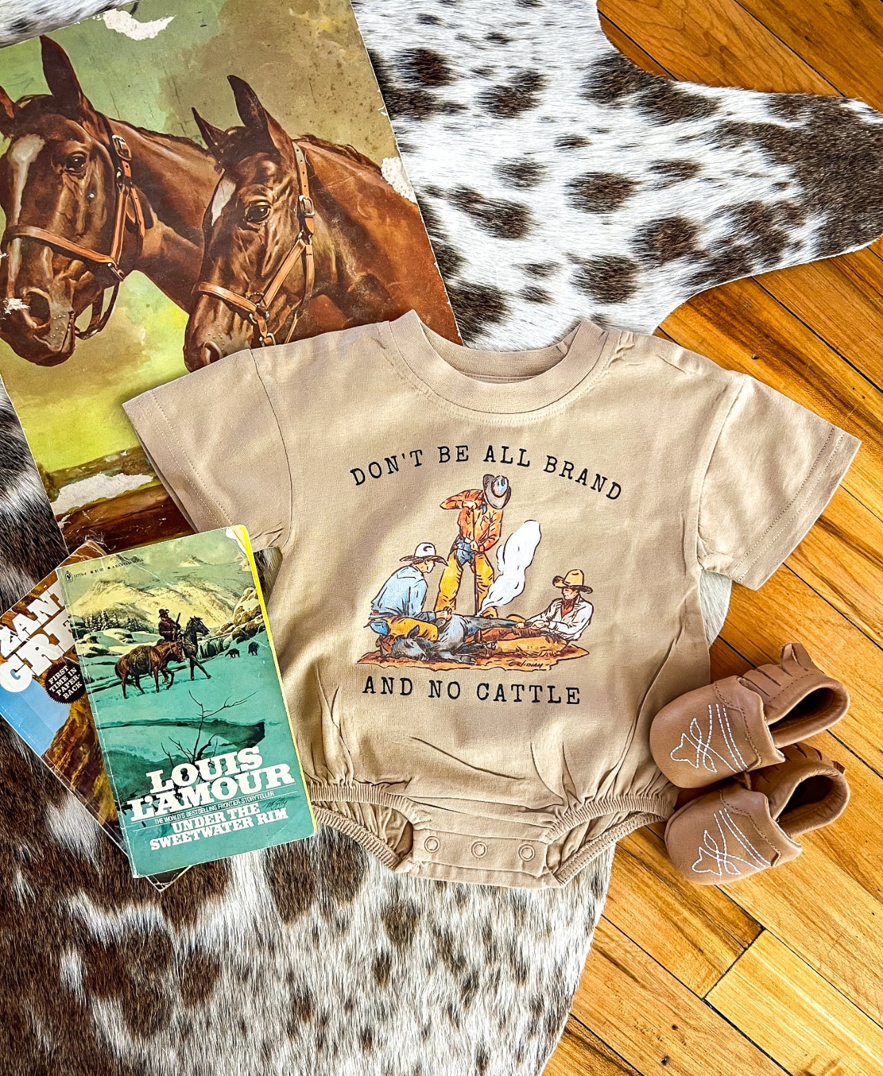 Brand No Cattle Bubble Romper (Short Sleeve)