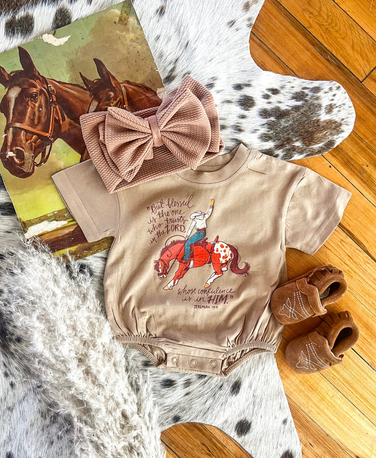 Trust In The Lord Bubble Romper(Short Sleeve)