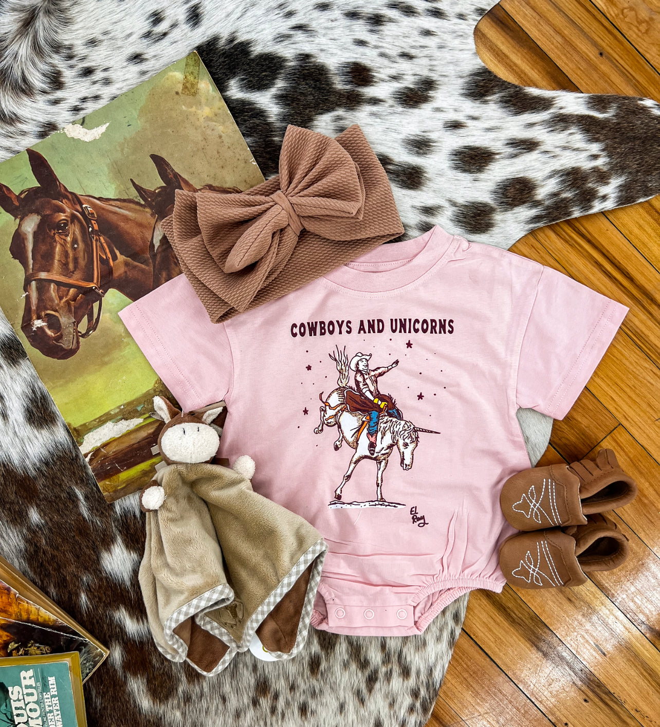 Cowboys & Unicorns Romper(Short Sleeve)
