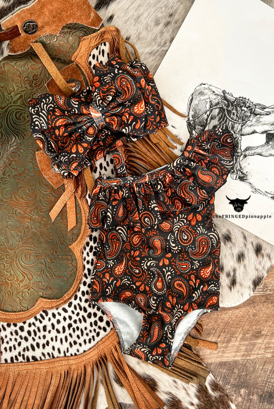 Paisley Swimsuit (Minis) 5/6T (XL)