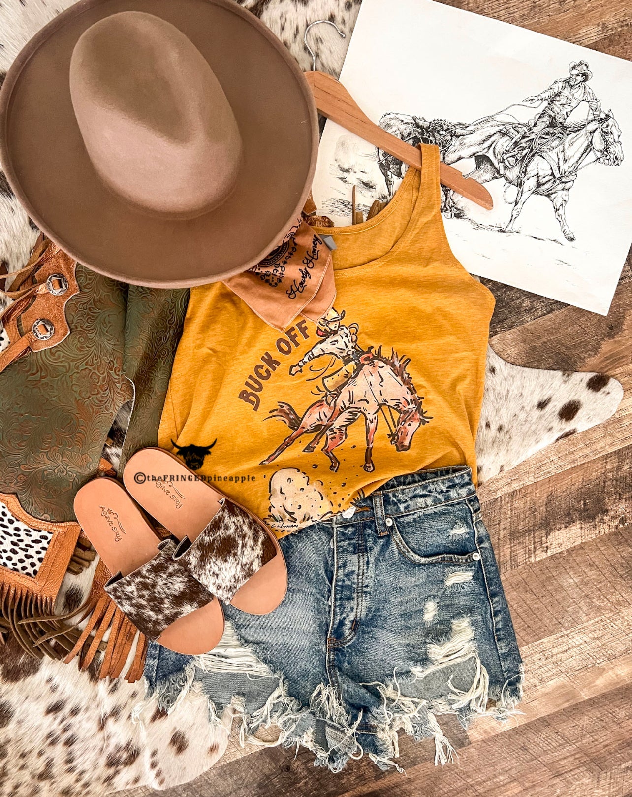 Buck Off Tank (Mustard)