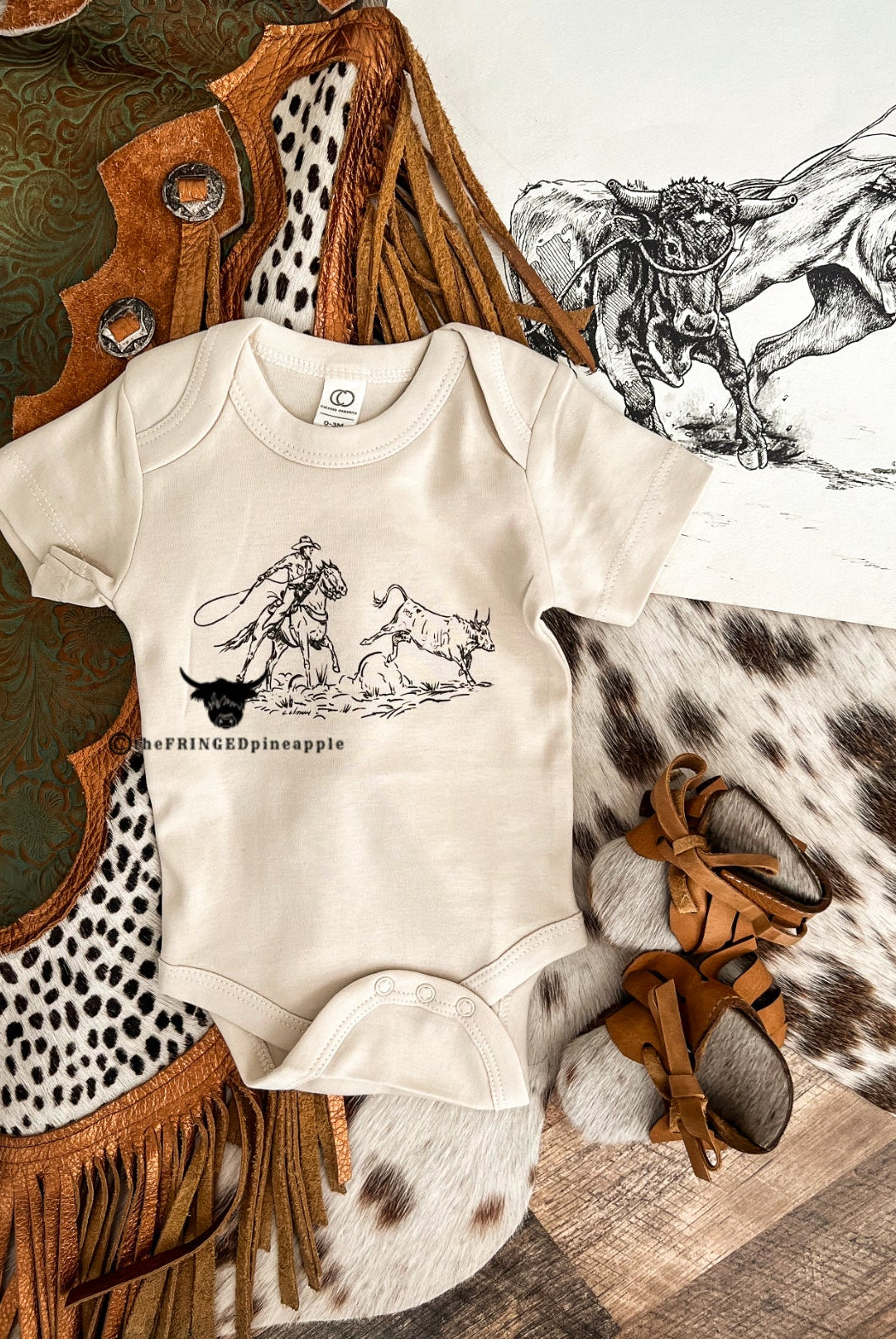 Cody Roper Sketch Onesie (little kid)(Natural)