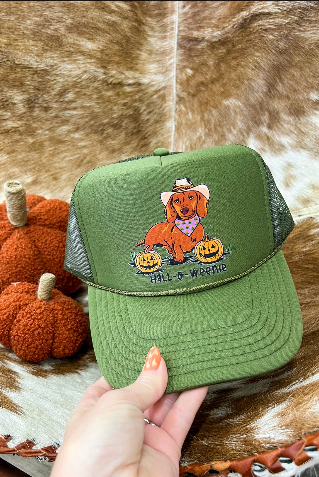 Halloweenie Trucker Hat (Adult)