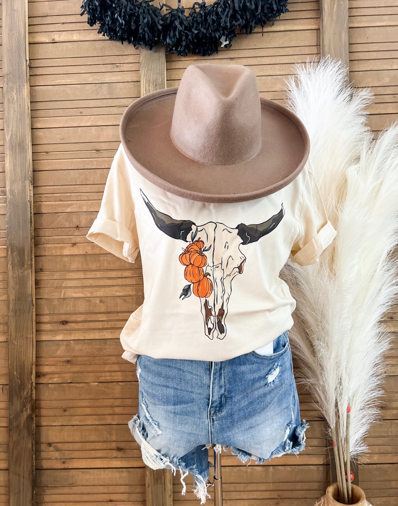 Pumpkin Bullskull Halloween Tee(Fringed exclusive)