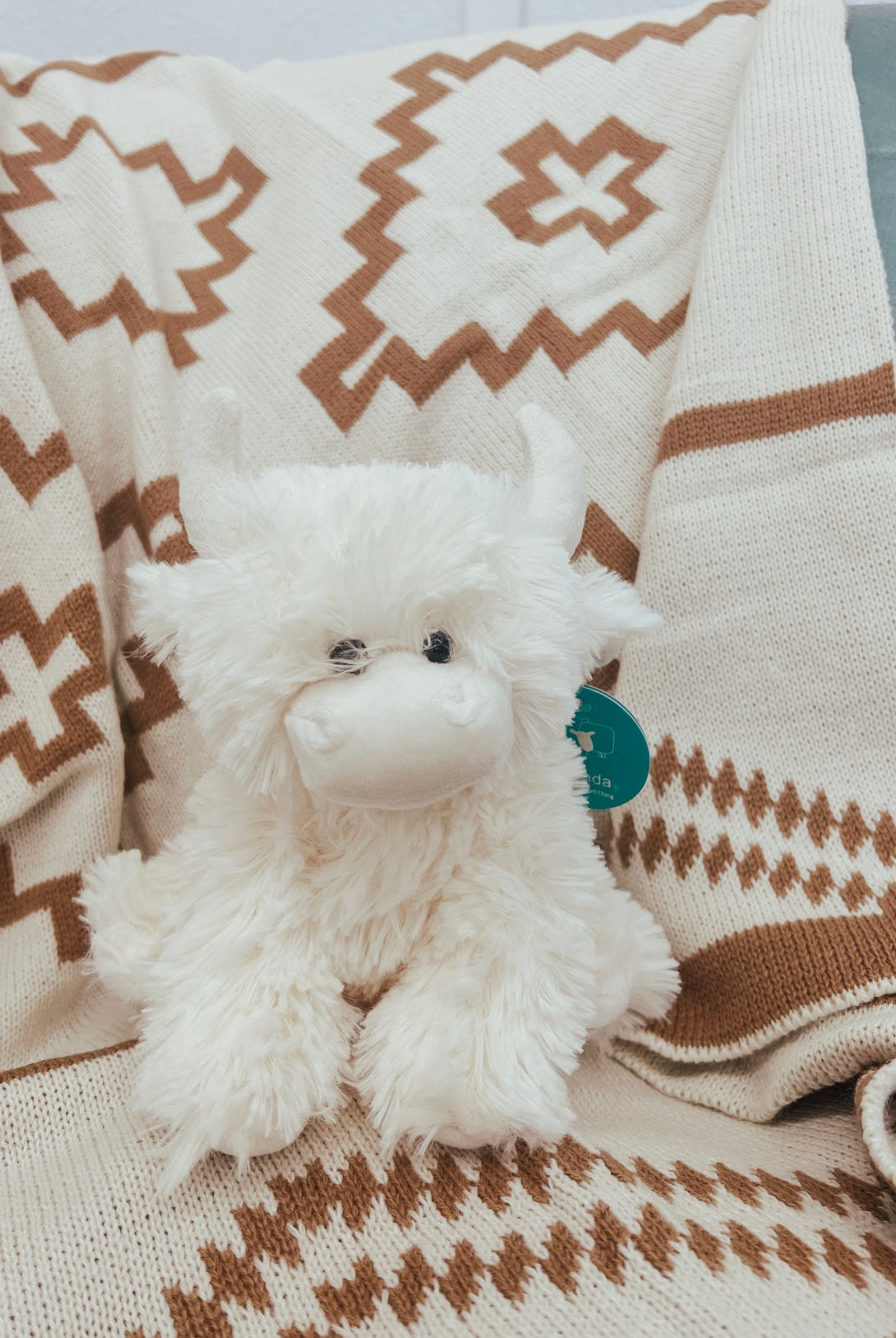 Shaggy Thing Highland Stuff Animal (white)(20cm)