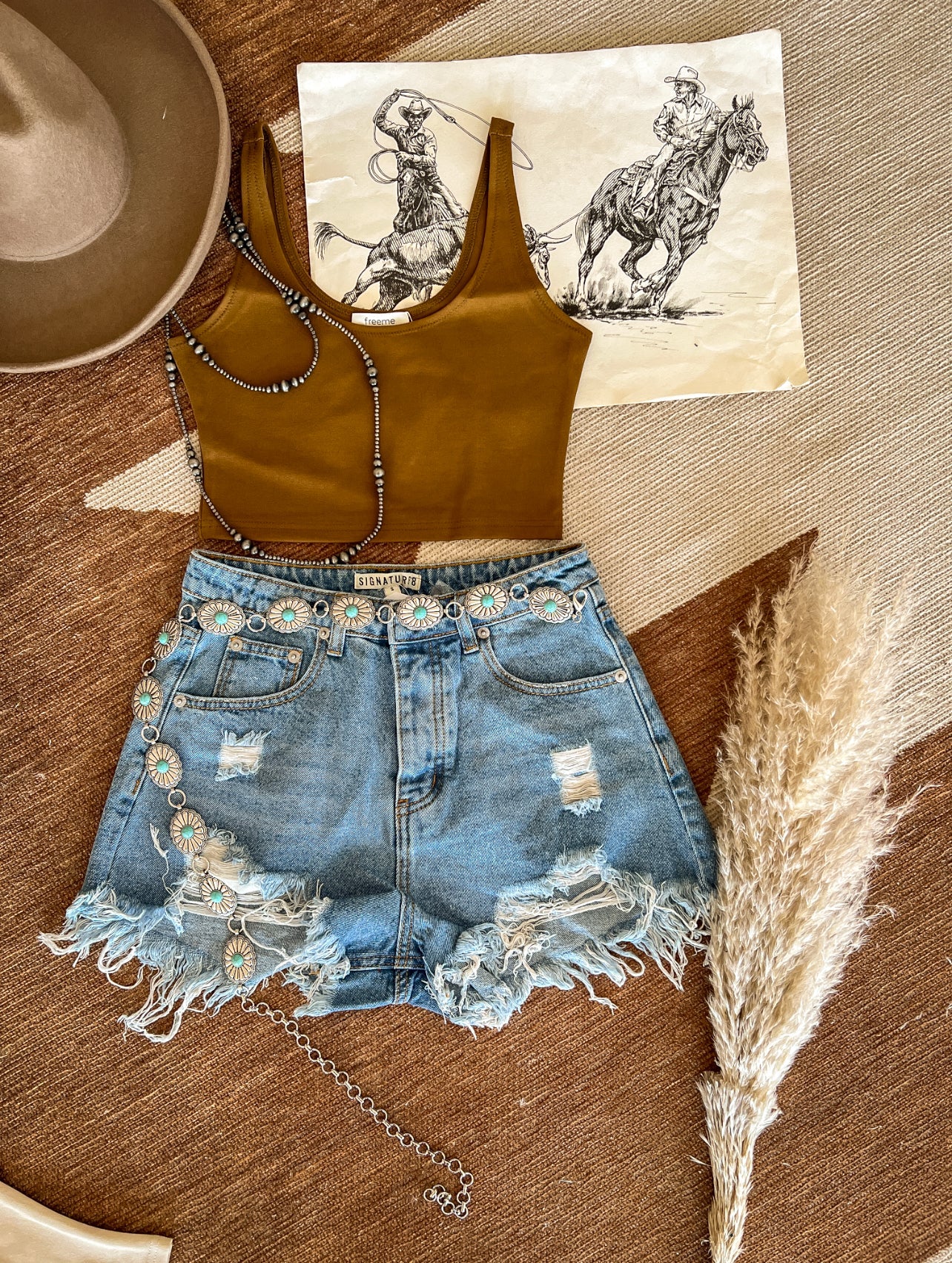 Basic Neutral Crop Top S / Toffee