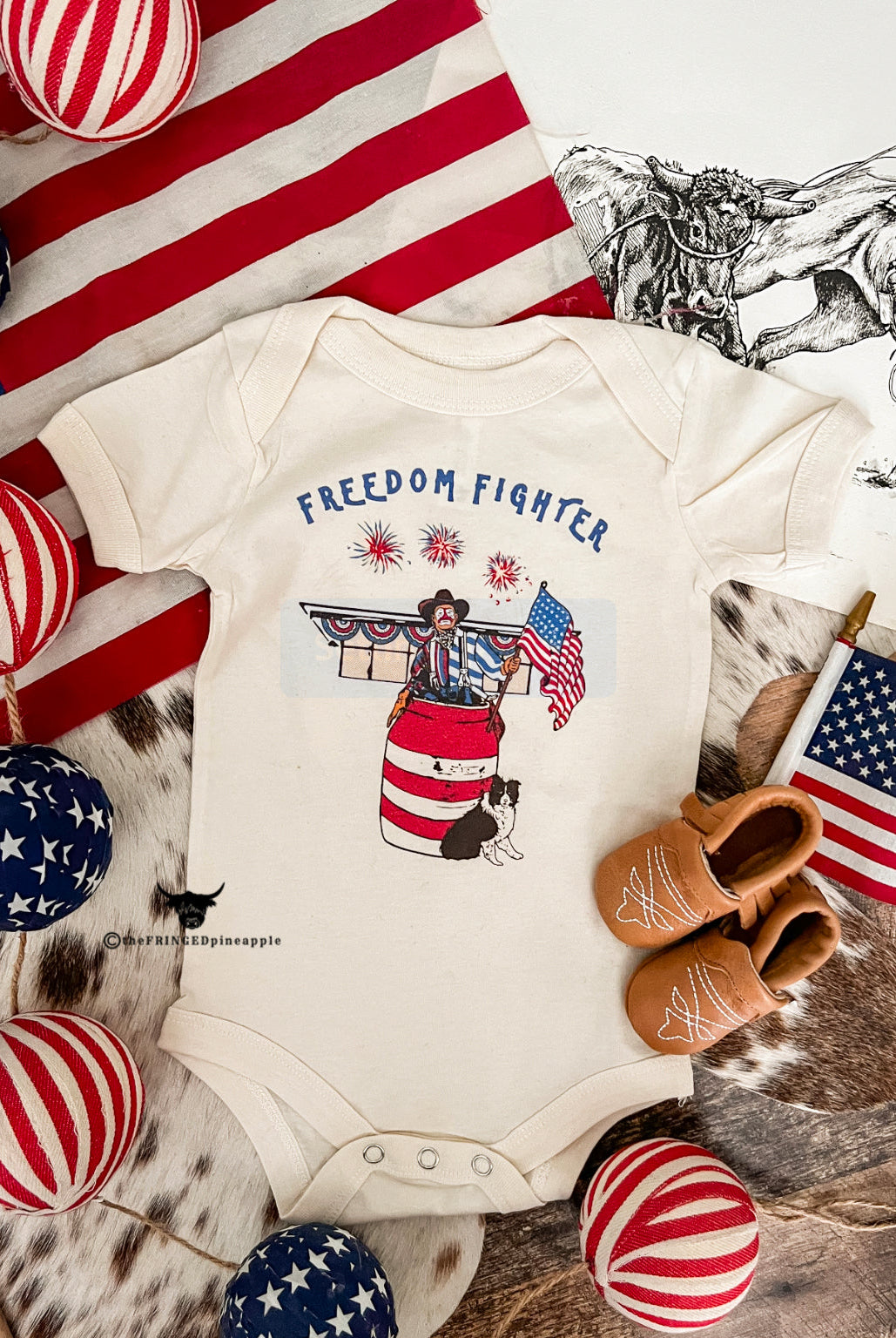 Western 4th Of July - Freedom Fighter Rodeo Clown (Infant/Toddler/Youth)